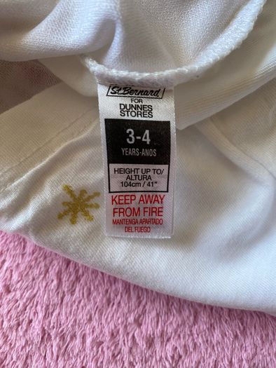 White Christmas Santa Long Sleeve Top Dunnes Store