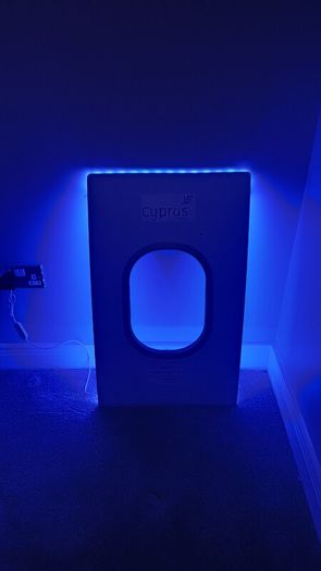 Authentic Airbus A319 Aircraft Window Panel LED lights Cyprus Airways | Reg 5B-DCX