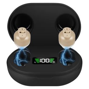 o Mini Digital Sound Aid Voice Enhancer, Rechargeable Sound Headphones for Seniors