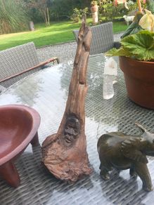 African wood carving and stone sculpture, no damage, D18