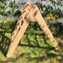 Montessori Piklar Triangle plus Arch and Bridge/Slide/Climber - Wooden Image 8