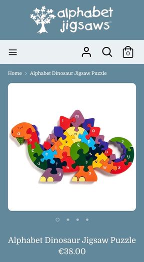 Alphabet dinosaur jigsaw puzzle Alphabet Jigsaws brand new