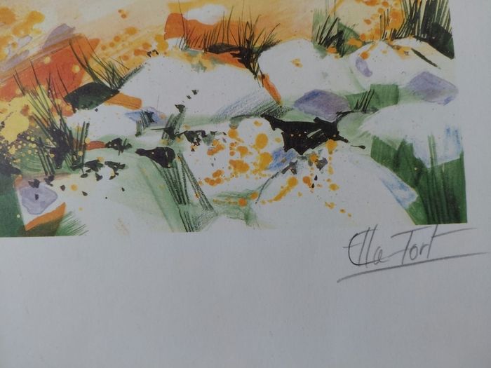 Limited edition lithograph French Landscape 9 by Ella Fort 99/390