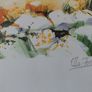 Limited edition lithograph French Landscape 9 by Ella Fort 99/390 Image 2