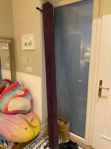 Large steel balance beam purple