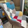 Multi coloured living room armchair Image 2
