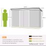 Metal Garden Shed 9x4ft Image 2