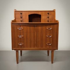 Elegant Danish Mid-Century Teak Secretary Desk, 1970s