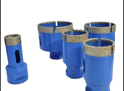 Tile Vac Brazed Bits M14 set 11 bits