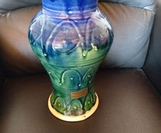 flower vase castle arch pottery