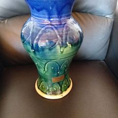 flower vase castle arch pottery
