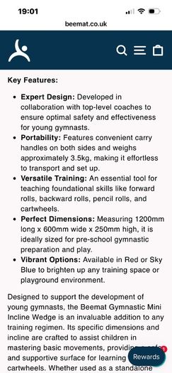 Beemat Gymnastics Foam Wedge