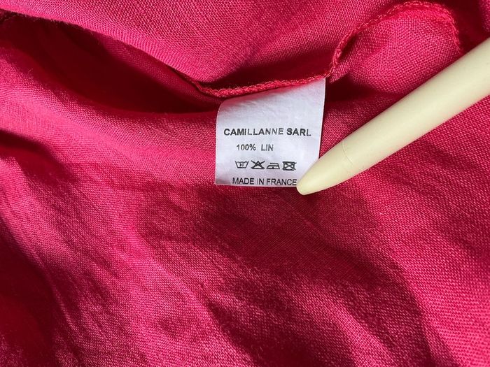 Cherry Red Linen Dress