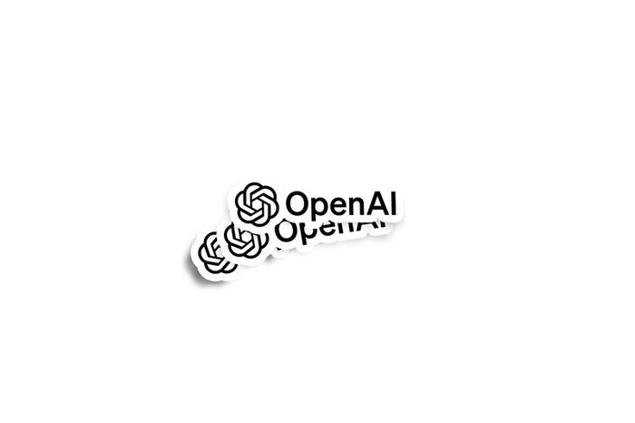 OpenAI Logo Glossy Stickers 3-Pack