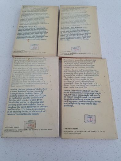 VIntage 1970's Cookery Course Books (4) by Robert Carrier
