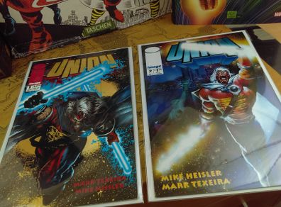 Union ! First 2 Issues ! Embossed Gold Foil Edition ! 1993 ! by Image !