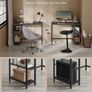 Desk with 2 shelves and steel frame  Size 100 x 76 cm Image 5