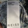 MIDI dress Puff sleeve blue flowerpeint Reiss size 14 Brand New Image 8