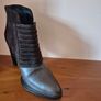 All Saints Suede and Leather boots UK size 5, barely worn, dark brown Image 2
