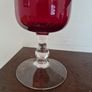 red glass vase / hurricane lamp Image 2