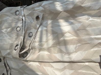 Luxurious heavyweight, blackout eyelet curtains.
