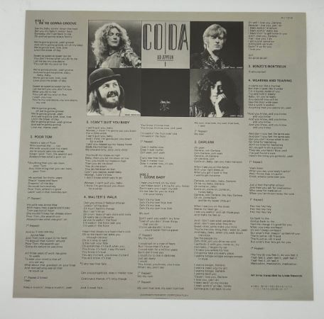 LP Vinil - Led Zeppelin - Coda +  Presence - Japanese pressing.