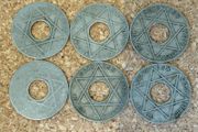 West Africa 1/10 Penny coins (6)