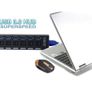 USB 3.0 Hub USB Splitter 7 Port Expander With Switch Power Adapter FAST SPEED Image 2