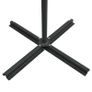 Cantilever Umbrella with LED lights and Steel Pole 250x250 cm Black Image 7