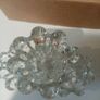 Clear Flower Shaped Candle Holders and taper candles/Tealights Image 6