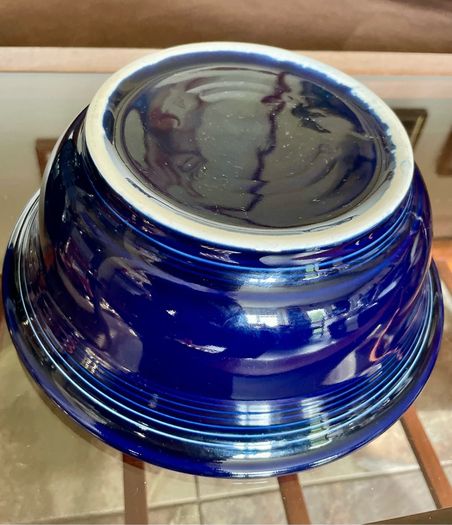 Vintage Fiestaware Cobalt Blue Covered Casserole Dish Homer Laughlin HLC with Lid USA Oven to Table