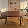 Mid Century Round Extending Dining Table & 4 G Plan Teak Chairs Image 4