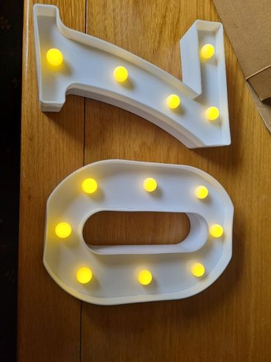 70th light up numbers