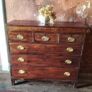 George 111 inlaid mahogany Antique Chest of Drawers Image 3