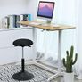 Height-adjustable office stool black  height-adjustable office stool, ergonomic work stool, 360  rotatable stool, seat height 50-70 cm, with anti-slip floor ring Image 4