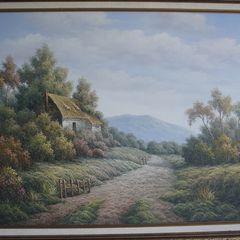 Oil Painting Picture  on canvas by, P.Wilson.