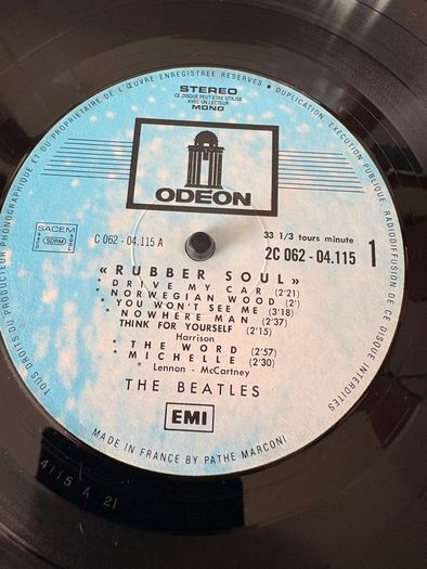 The Beatles  - Rubber Soul (France 1972)
