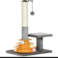 cat fun play scratching post