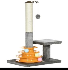cat fun play scratching post
