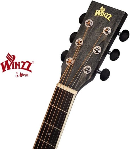 Black Acoustic Guitar for Beginners, Acoutic Steel-string Guitar Adults, Kids Guitar Folk Starter Kit for School with Unique Color Design (FREE SHIPPING)