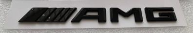 Gloss Black Rear Boot AMG Emblem For Mercedes CLA220d AMG W117 2013-18