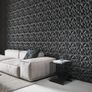 3D Wall Panels for Interior Decor, Modern Diamond Textured Accent Paneling for Gaming Living Room TV Background, 12 x 12 Inch Black 33 pack Image 7