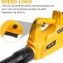 Cordless Leaf Blower for Dewalt 18V Battery, 6 Speeds Handheld Electric Air Blower Powerful for Garden Lawn Care Leaf Snow Blowing,Car Computer Dust Cleaner (Tool Only,no Battery) Image 6