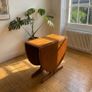 G Plan Mid Century Teak Oval Console Drop Leaf Dining Table & 4 Chairs Image 2