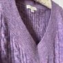 Monsoon Purple Cable Knit Jumper Image 2