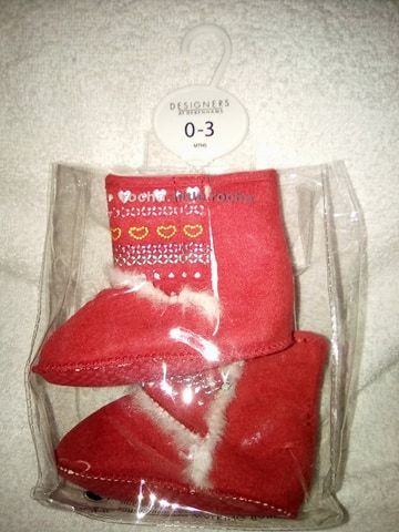 BNIP little rocha red Baby girl boots from Debenhams