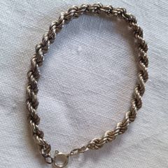 Sterling Silver Rope Bracelet