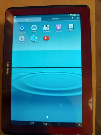 Samsung Galaxy Tab 2, 10.1 inch, Red, 16GB, Dead line of pixels across screen, otherwise good condition