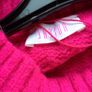 Savida Pink cable knit jumperw/ jewels feathers  size M 12/14 includes post Image 3