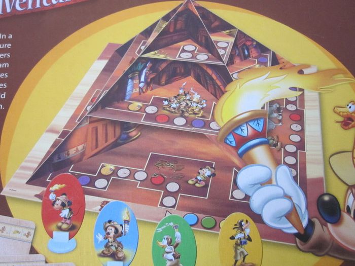 Disney Mickey's Adventures The Curse of the Pharaoh Spatial Board Game